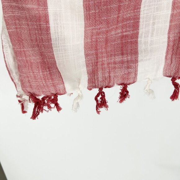 NWT Aerie Open Front Striped Tassel Kimono Coverup - Picture 3 of 6